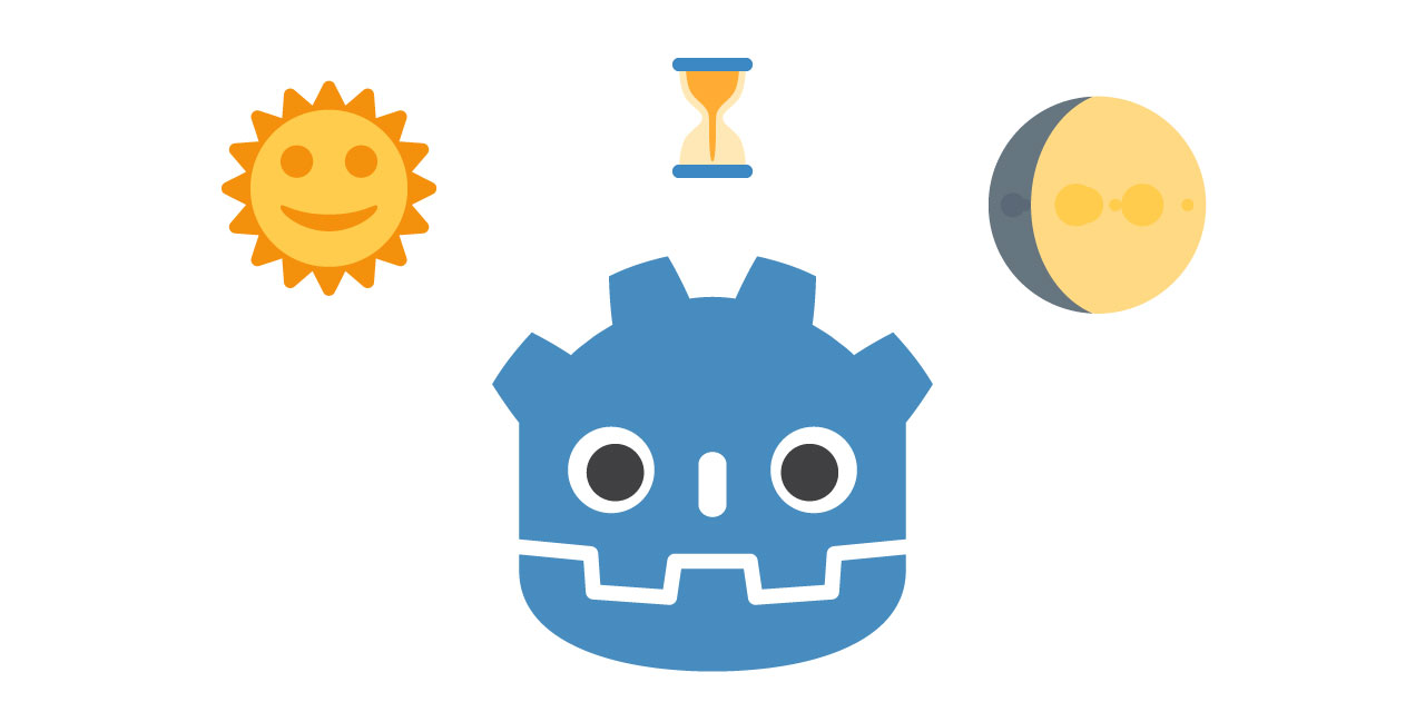 Godot 3 2D Day/Night Cycle Banner