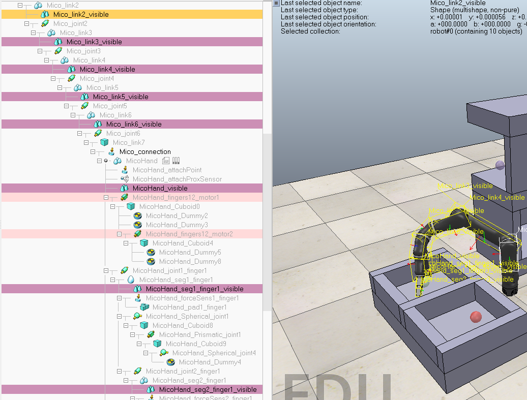 An image of a simulator trying to place a ball through different spots around its surroundings