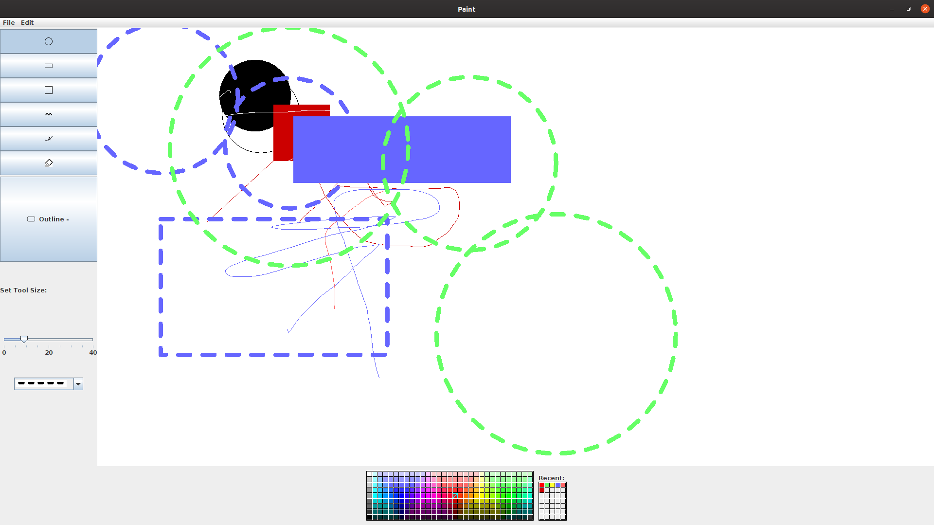 an example of a CSC207 Paint Project