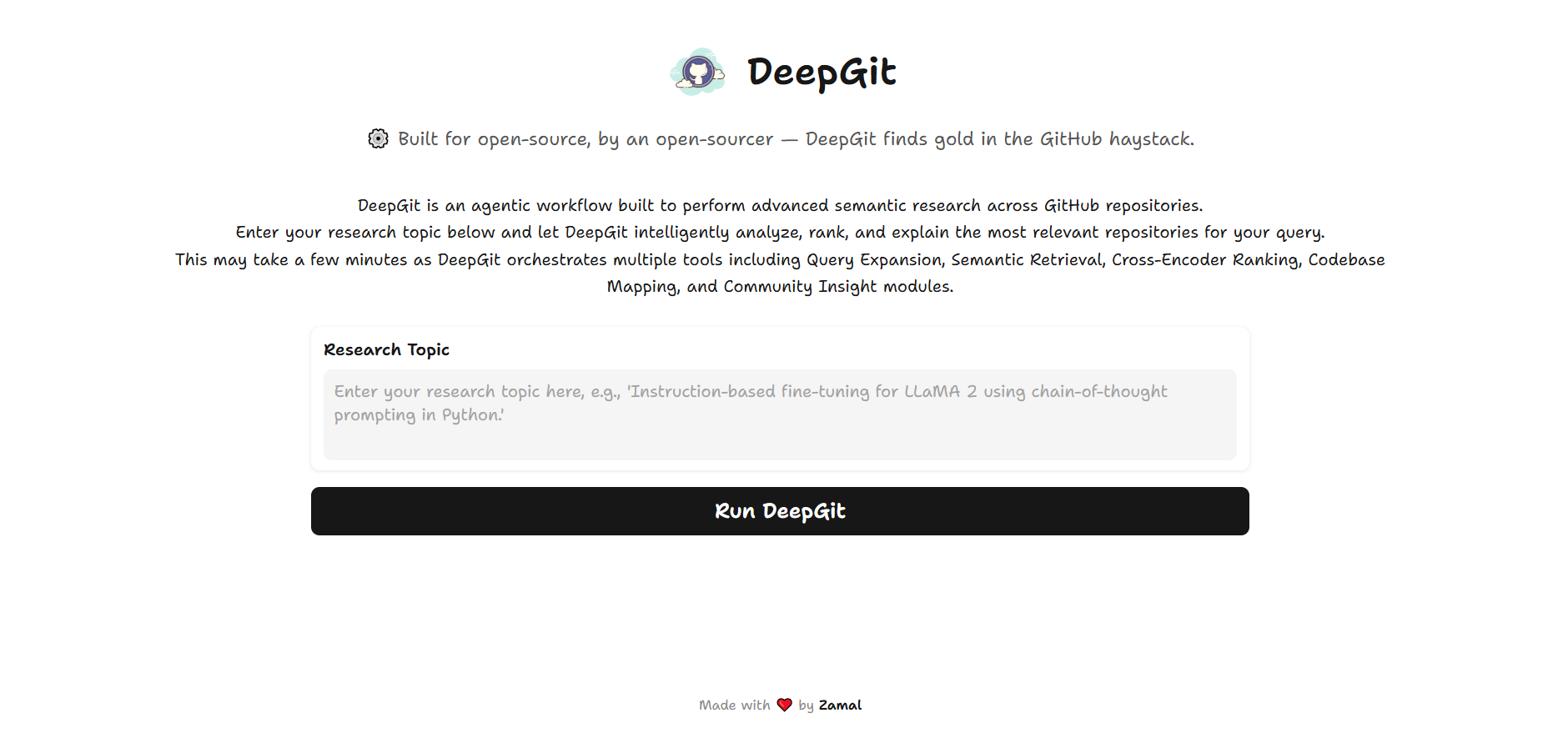 DeepGit Dashboard