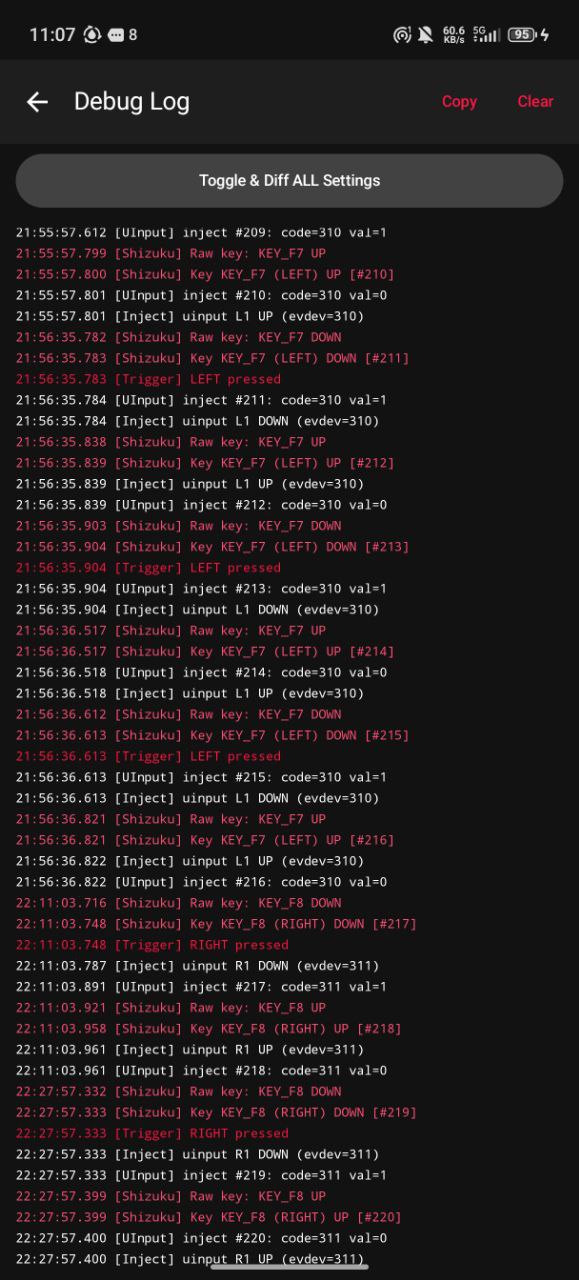 Debug log