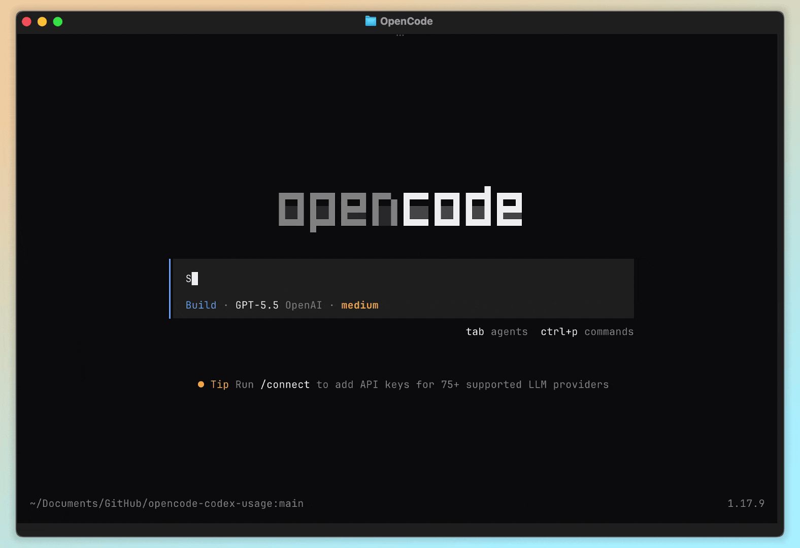 opencode-codex-usage-plugin demo