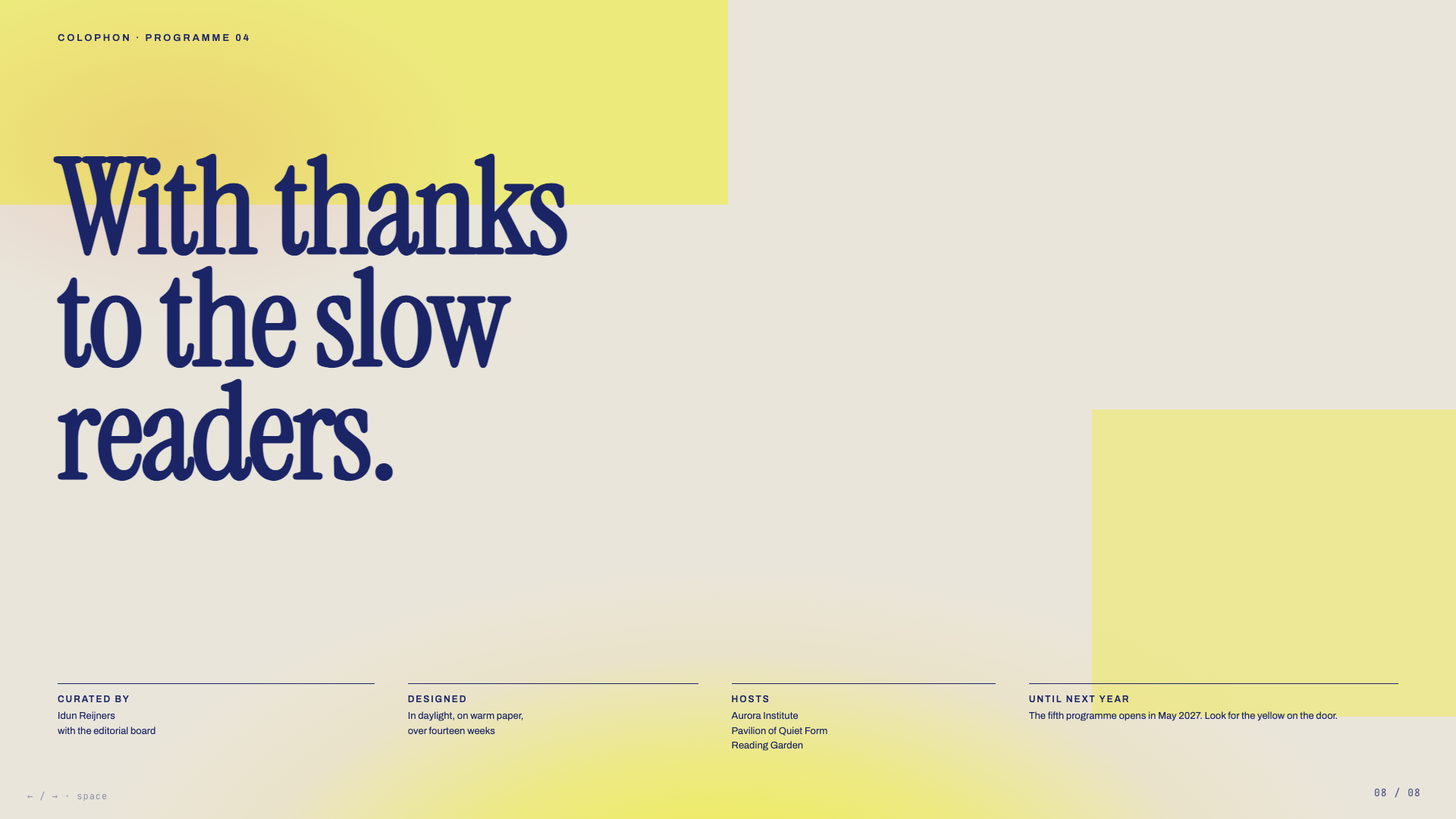 Biennale Yellow — slide 8