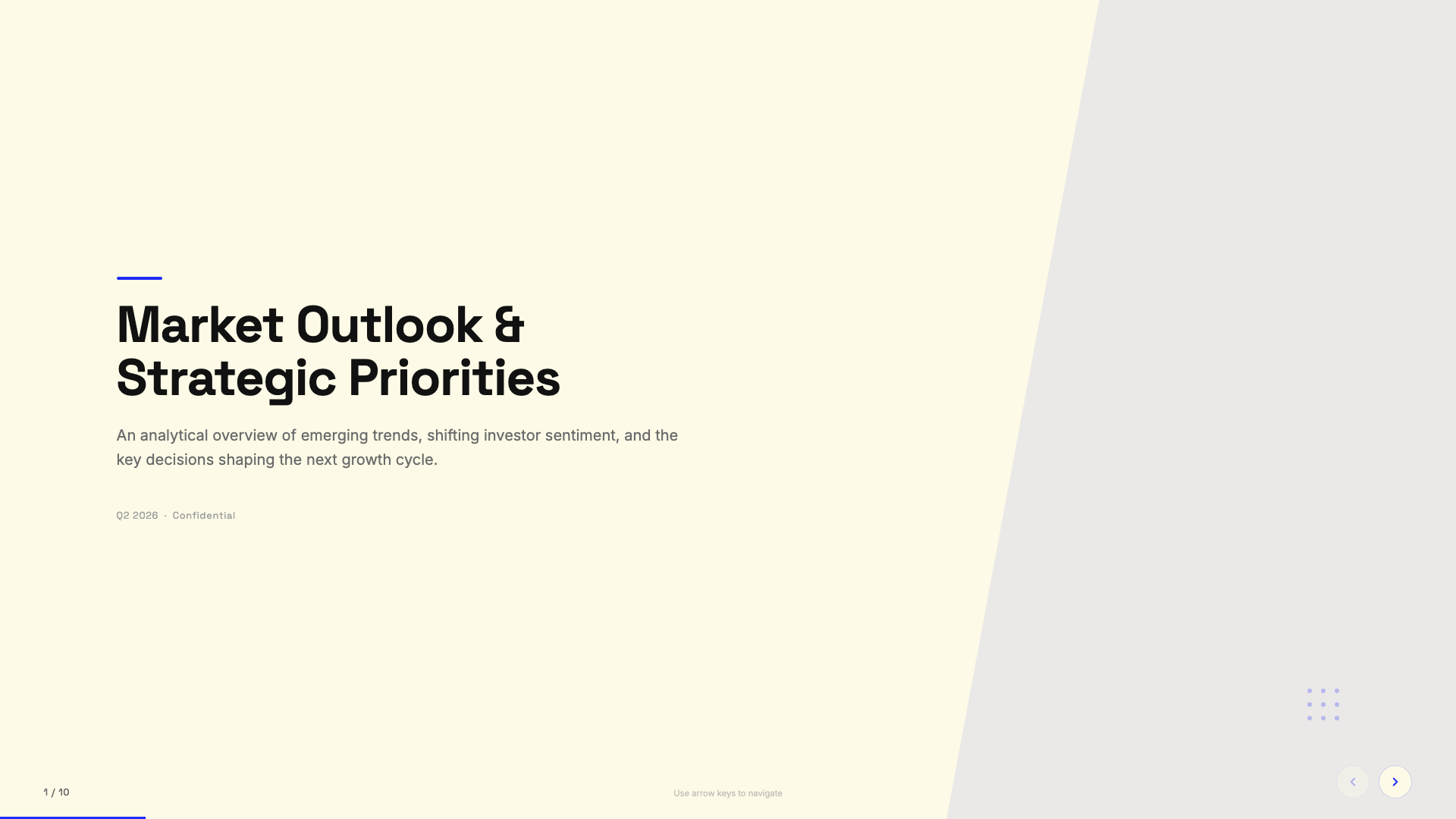 Blue Professional — slide 1