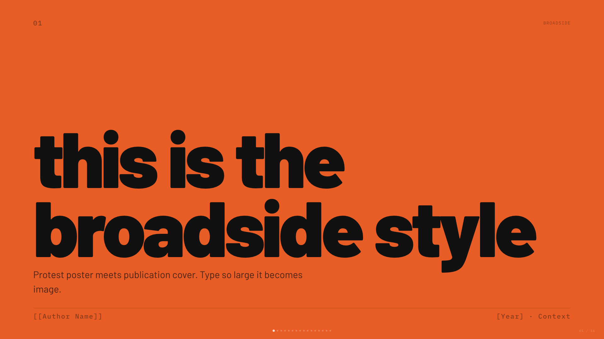 Broadside — slide 1