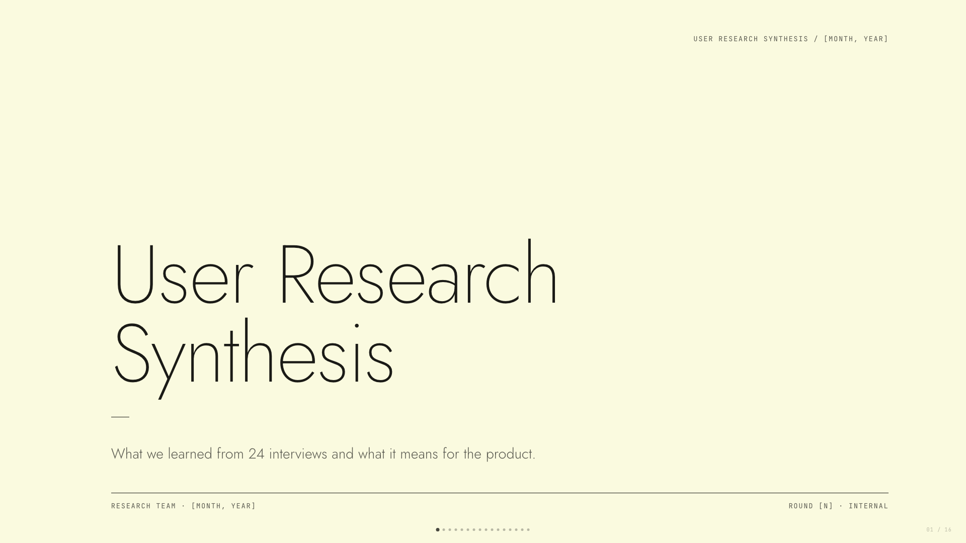 Monochrome — slide 1