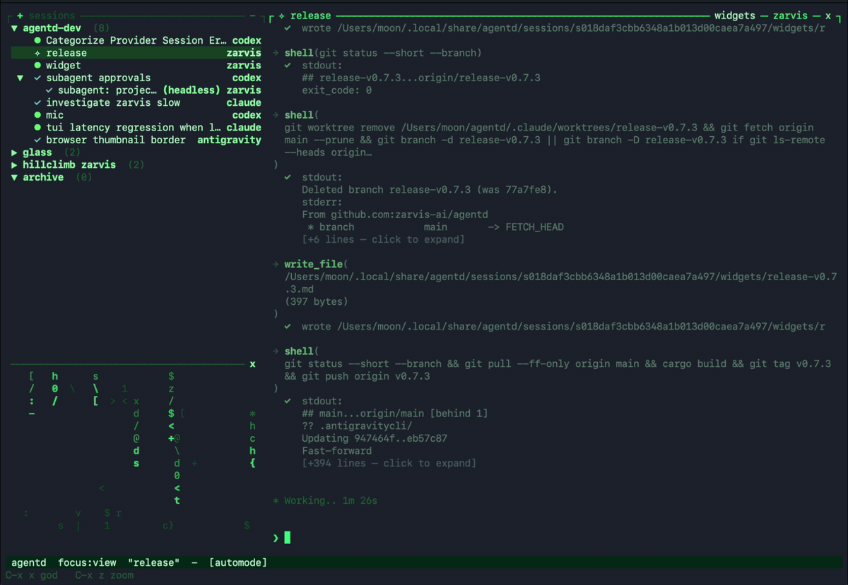 agentd generative widgets demo