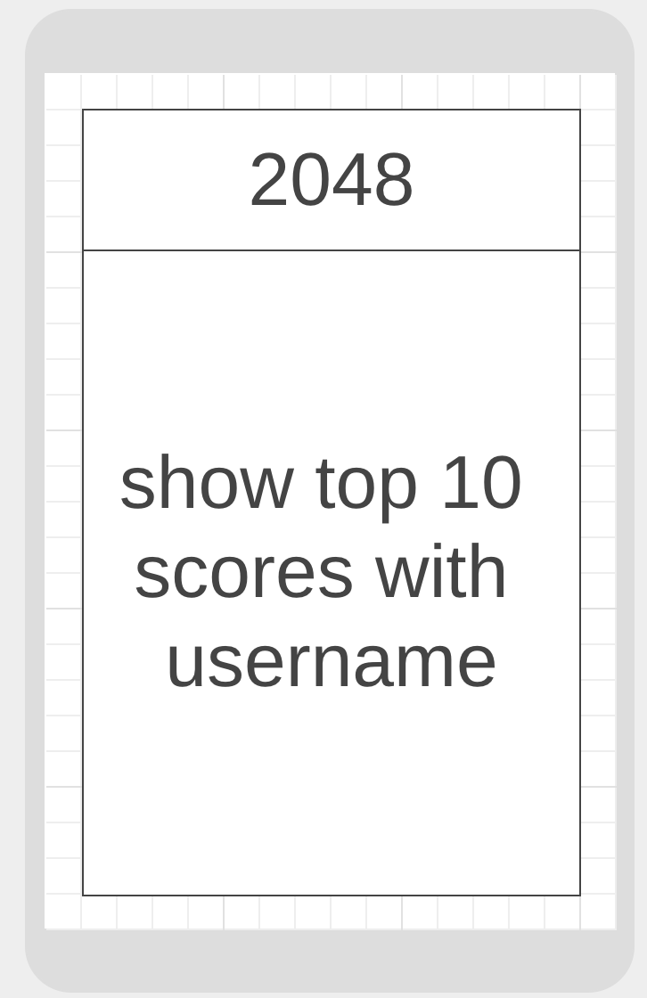 Mobile Leaderboard Wireframe