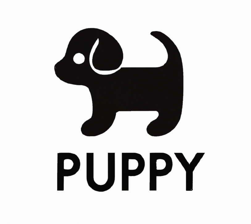 Puppy Logo - a silhouette of a puppy