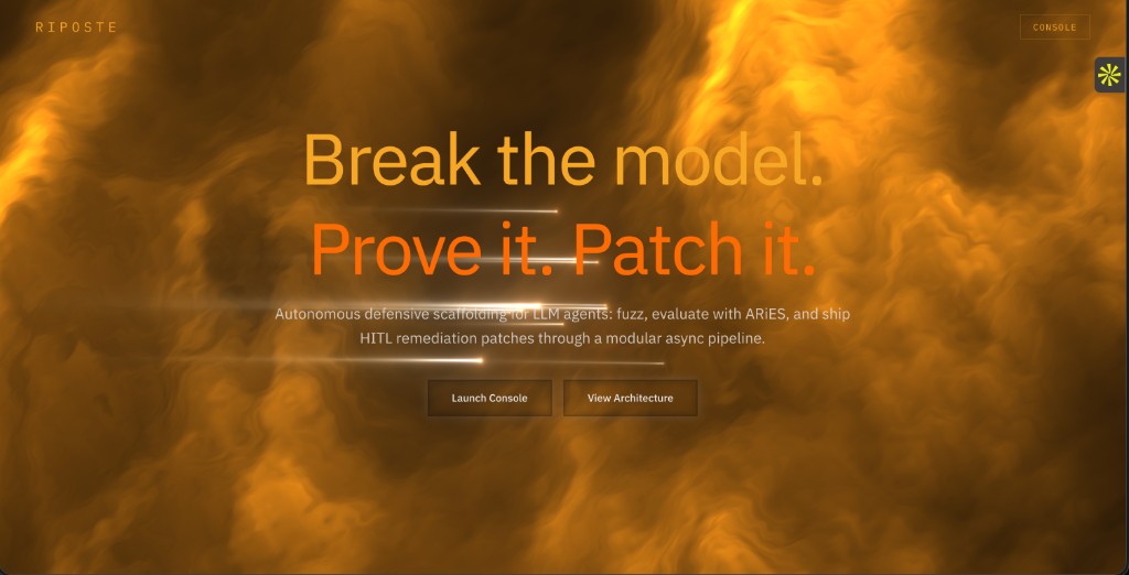 Riposte landing page