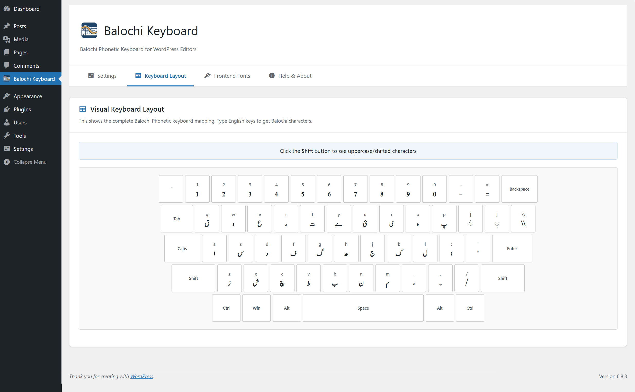 Keyboard Layout