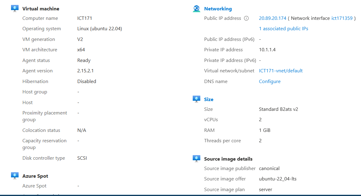 Verify Your Azure VM Properties