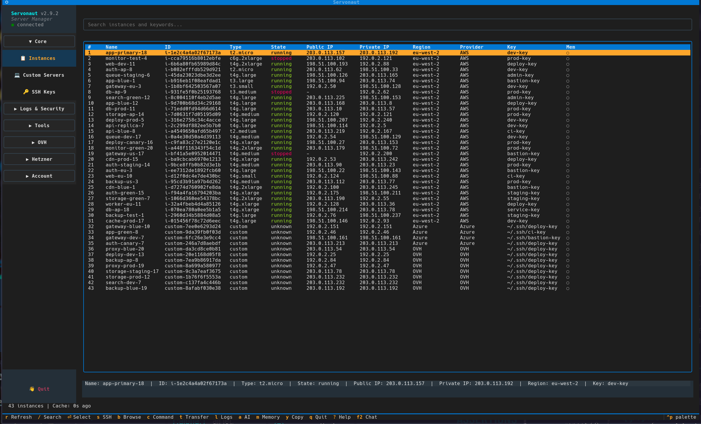 Instance List