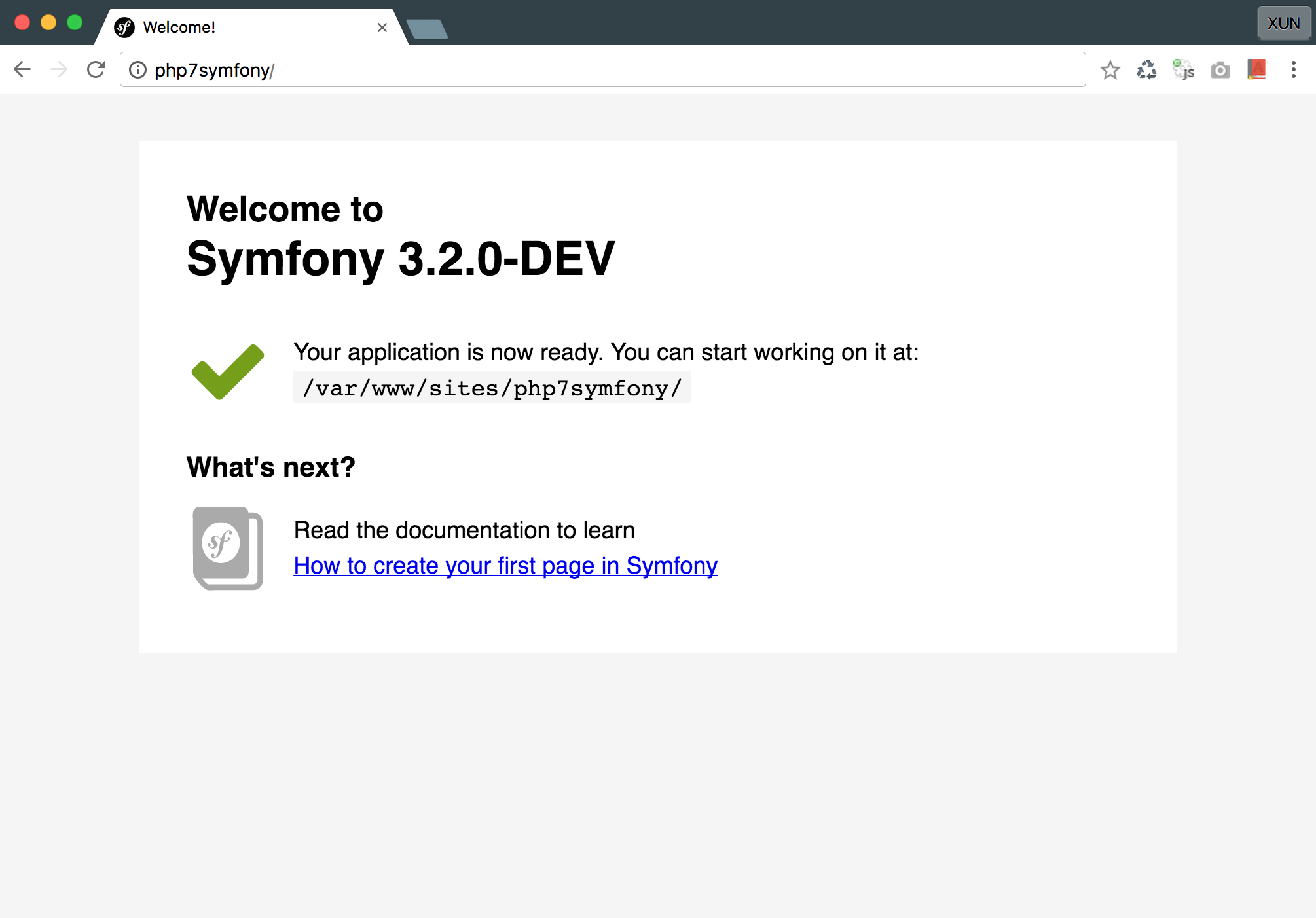 Symfony 3 standard project