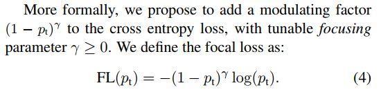 focal loss