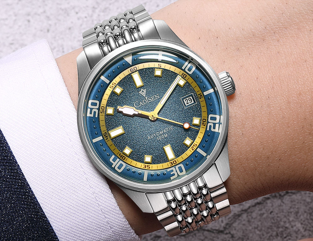 Cadisen C8244 Men's 100M Waterproof 40MM Japan Miyota 8215