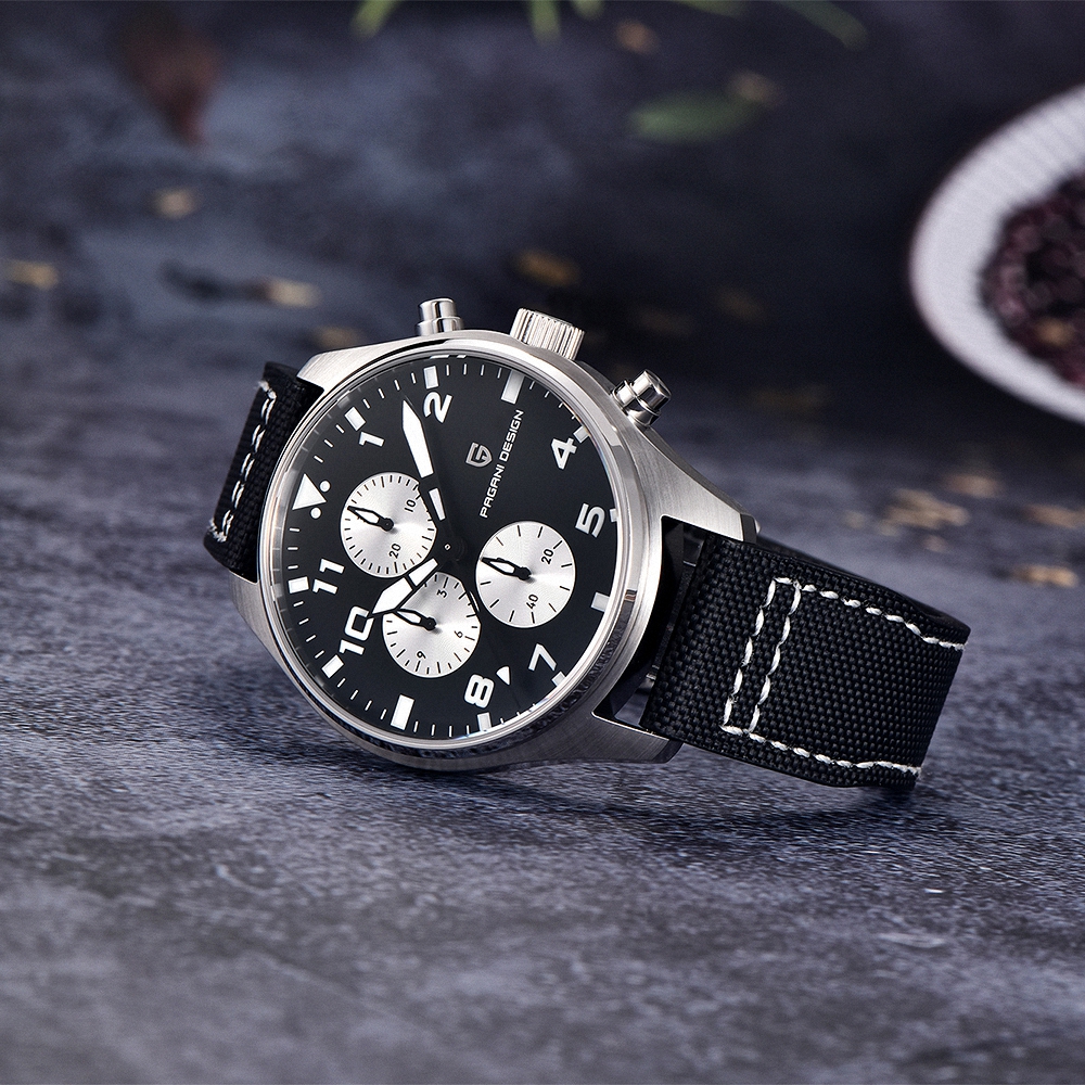 ダイ  Pagani Design PD-1703 Pilot Chronograph Men's 42MM 100M Waterproof