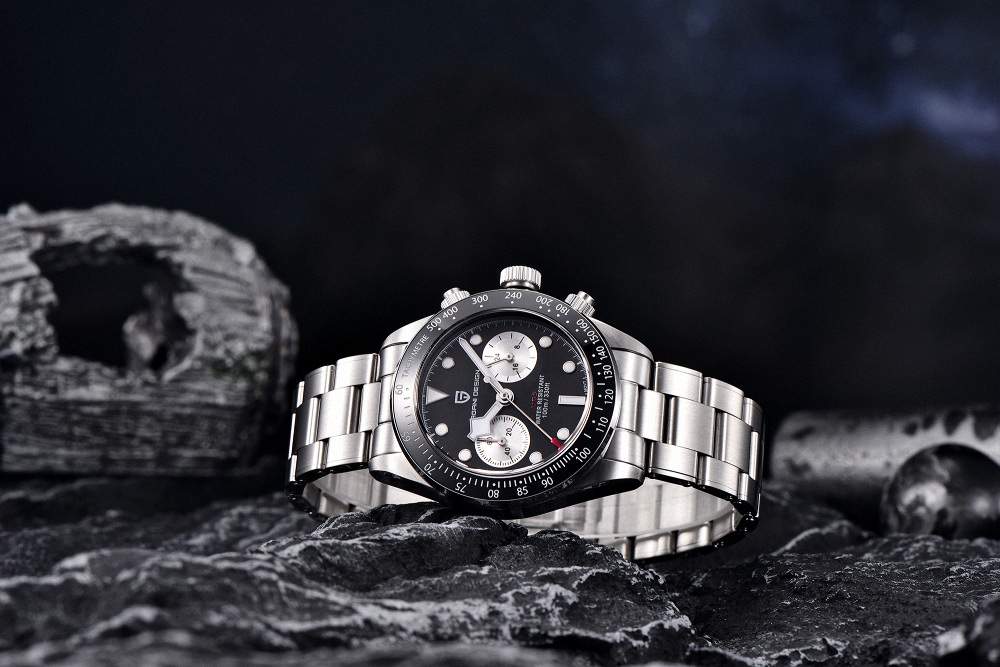 Pagani Design PD-1718 Black Bay Chrono Panda Men's 39.5MM 100M