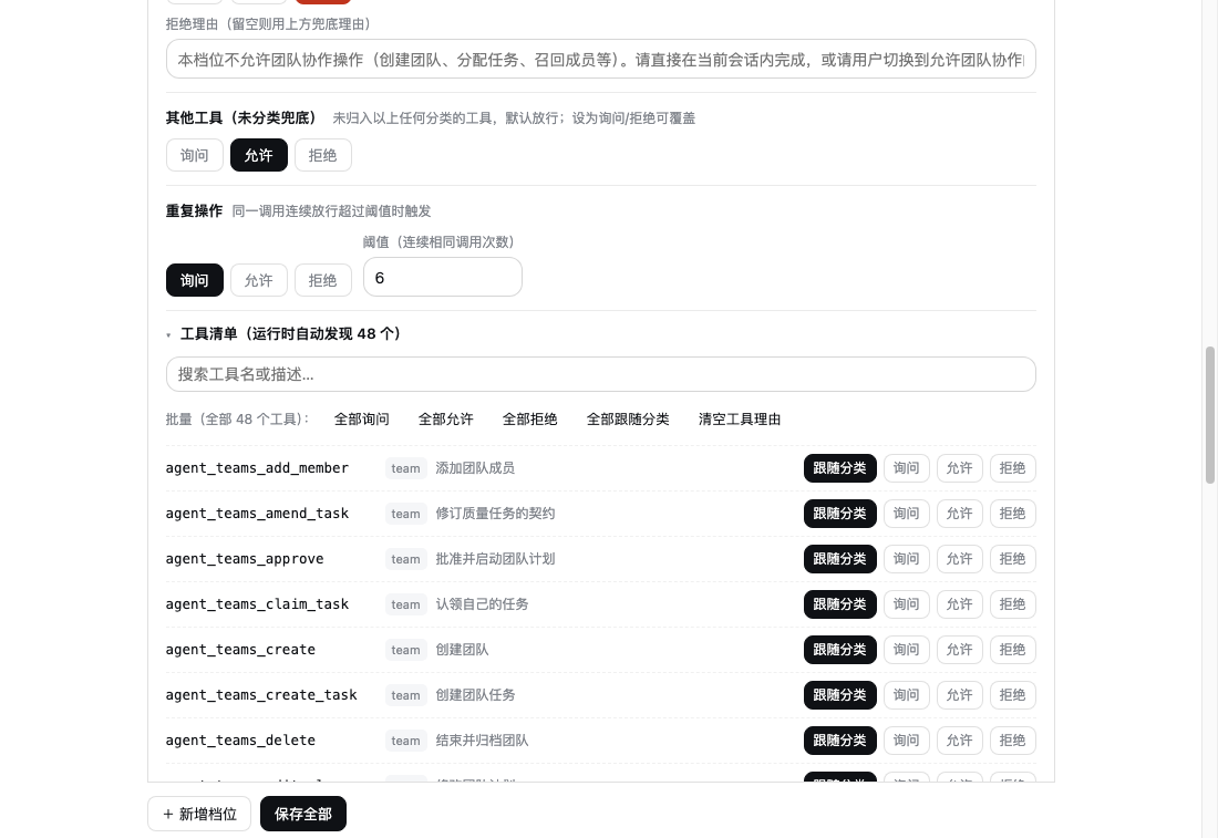 工具清单