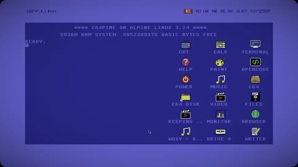 File manager, word processor, spreadsheet, music and video