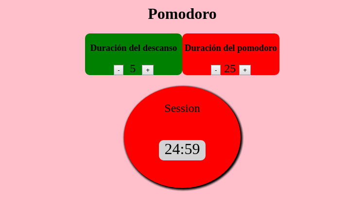 Pomodoro clock FCC Project