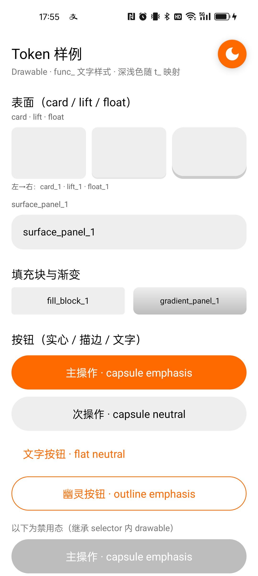 日间 Token 样例