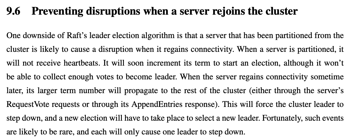 9.6 Preventing disruptions when a server rejoins the cluster