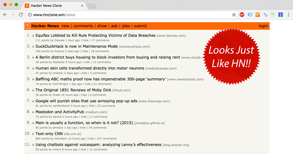 Hacker News Clone Demo