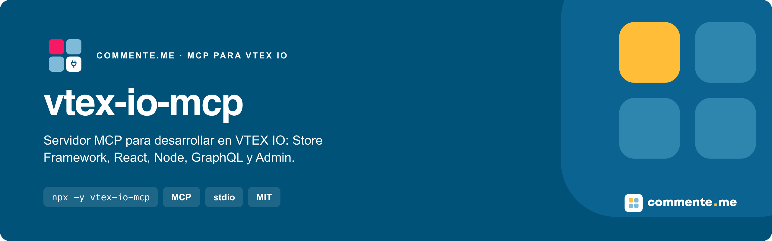 vtex-io-mcp · VTEX IO で開発するための MCP サーバー:Store Framework、React、Node、GraphQL、Admin。
