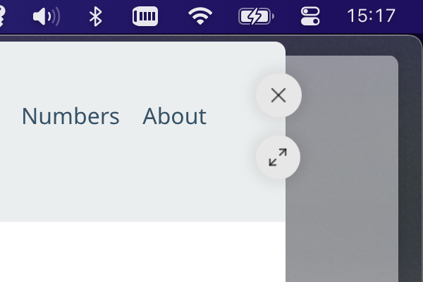 Left Side Glance Buttons