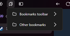 Cleaner Bookmark Menu