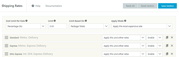 WooCommerce Table Rate Shipping