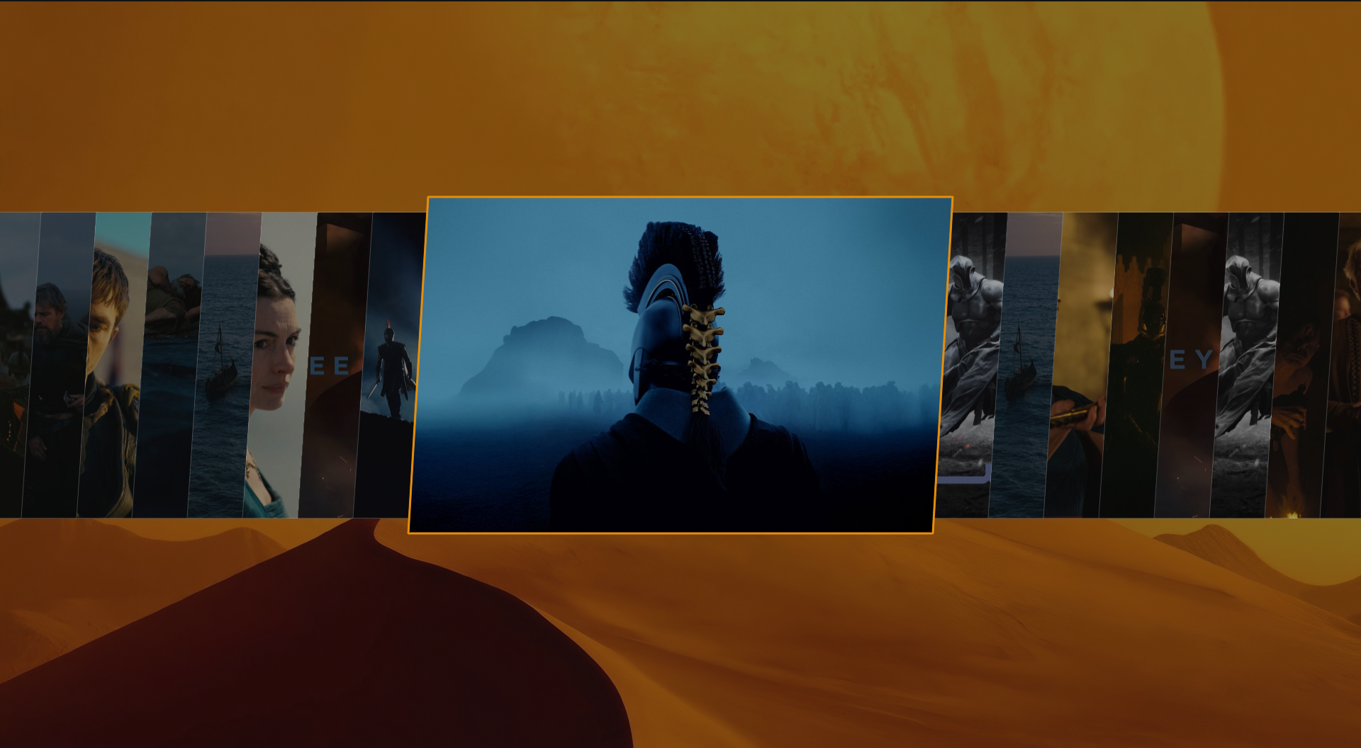 Another CineWall backdrop selected in the Omarchy background gallery