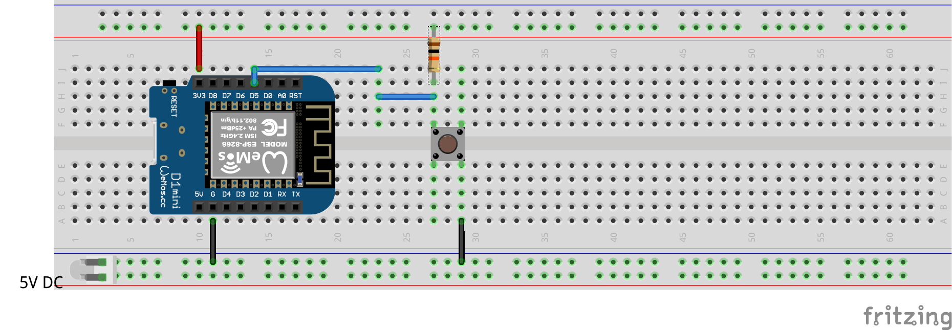 zbutton-mqtt demo wiring schema