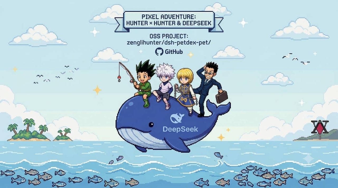 dsh-petdex-pet · Pixel Adventure: Hunter × Hunter & DeepSeek