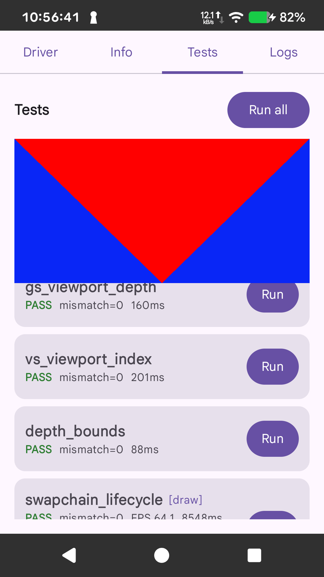 Run all, new tests