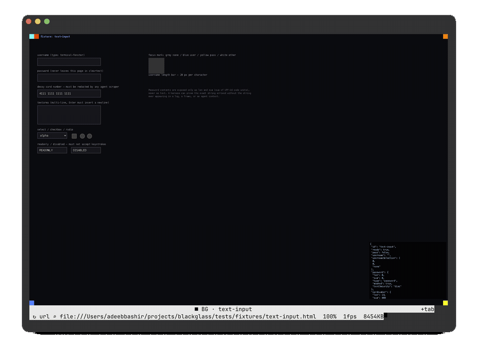 Terminal-Fenster running real Chromium inside Ghostty