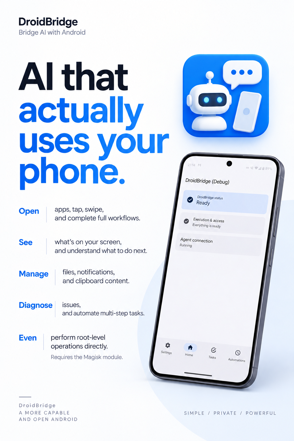 DroidBridge: AI that actually uses your phone
