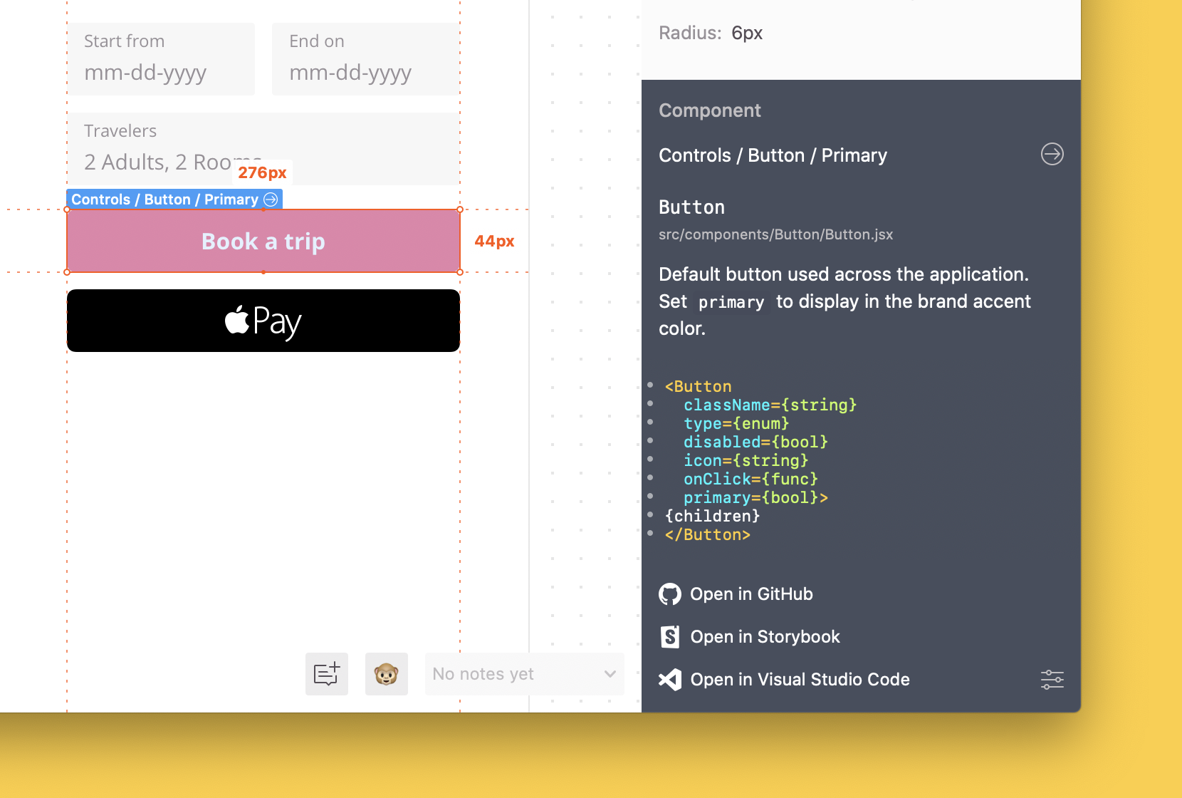 Connected component in Zeplin