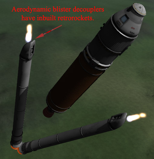 Aerodynamic Blister Decouplers