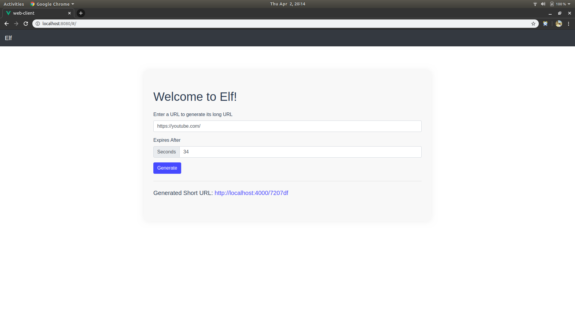 Frontend Screenshot