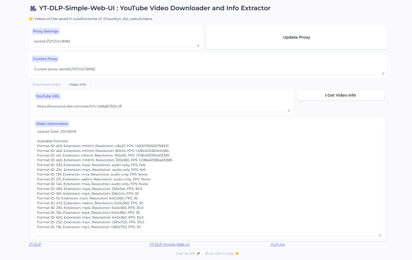 Video Information