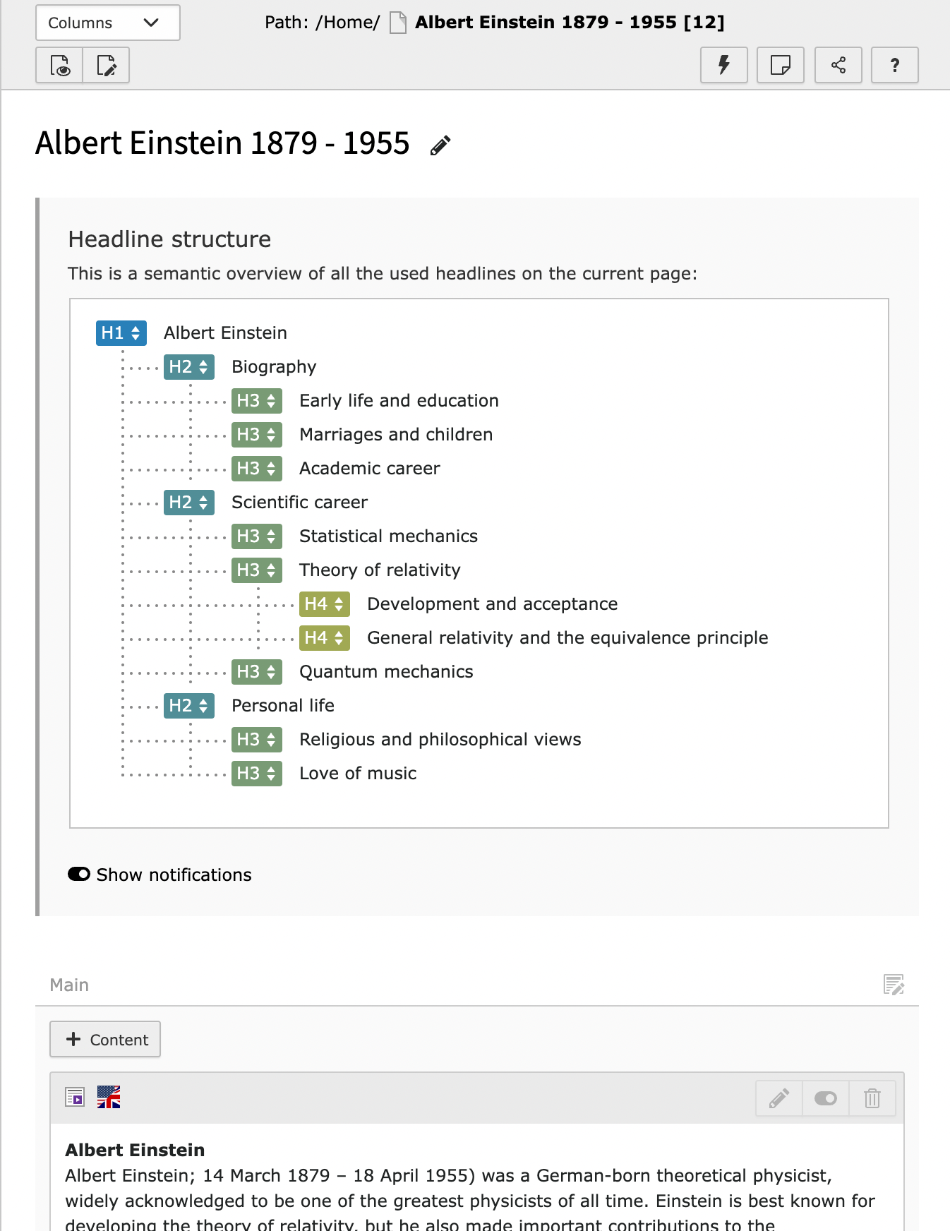 semantic overview