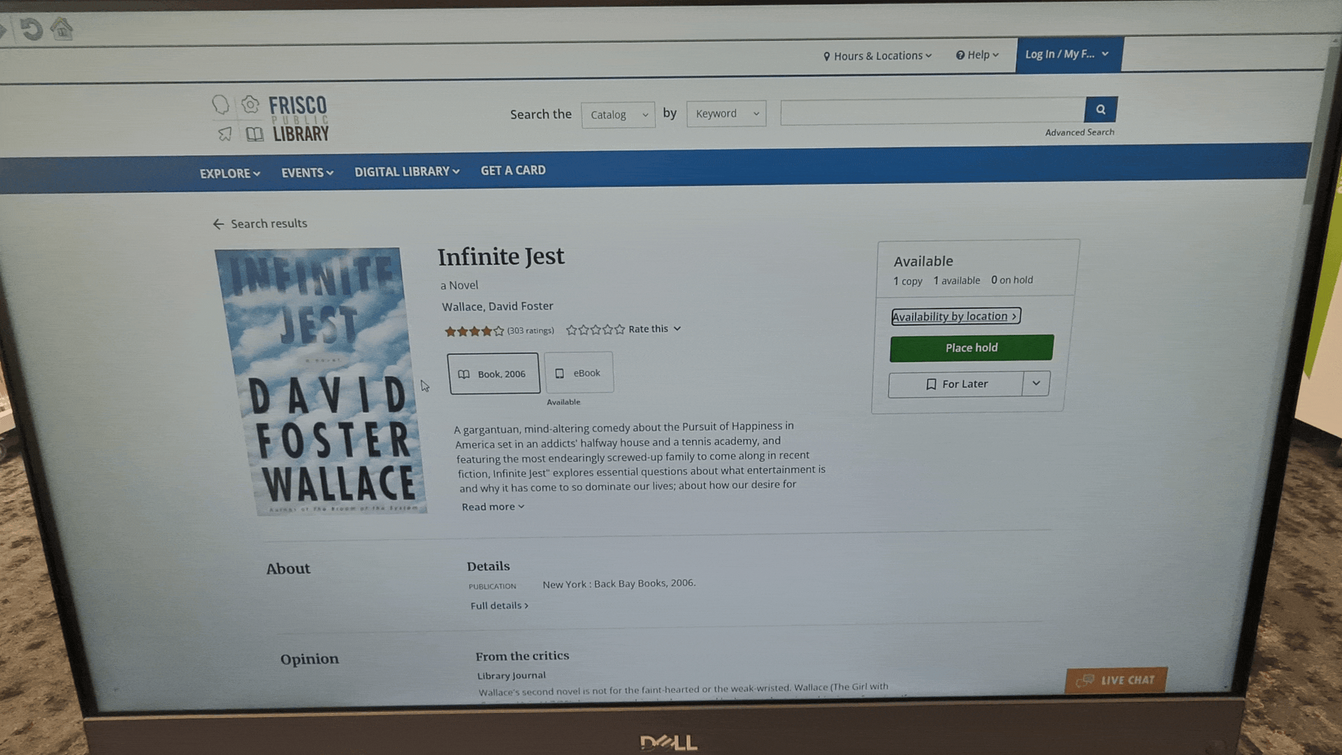 找到 Infinite Jest 的过程