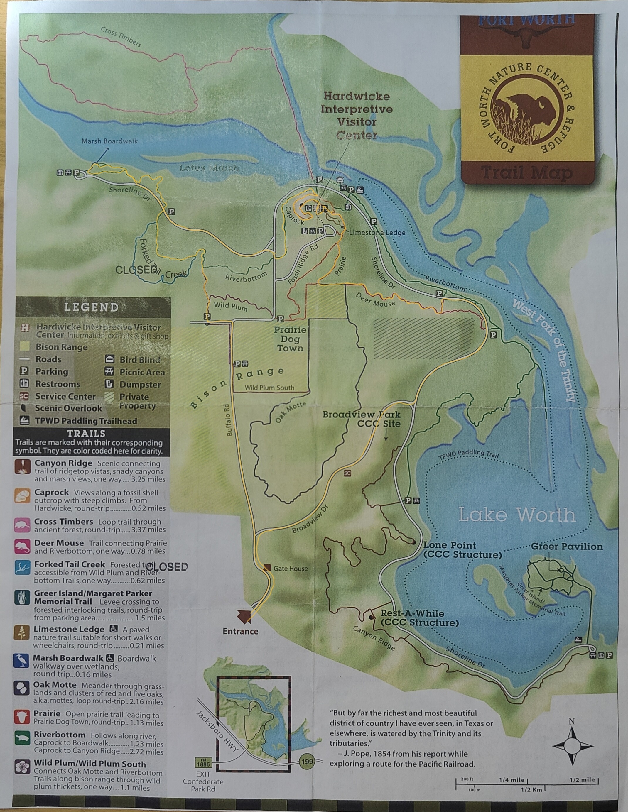Fort Worth Nature Center & Refuge 地图