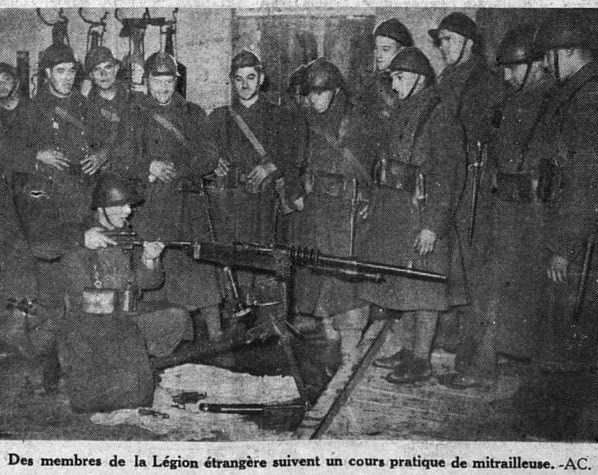 La Dernière Heure, 20 avril 1940, cours pratique de mitrailleuse