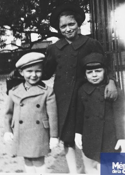 Robert avec ses cousines Fanny et Lucienne