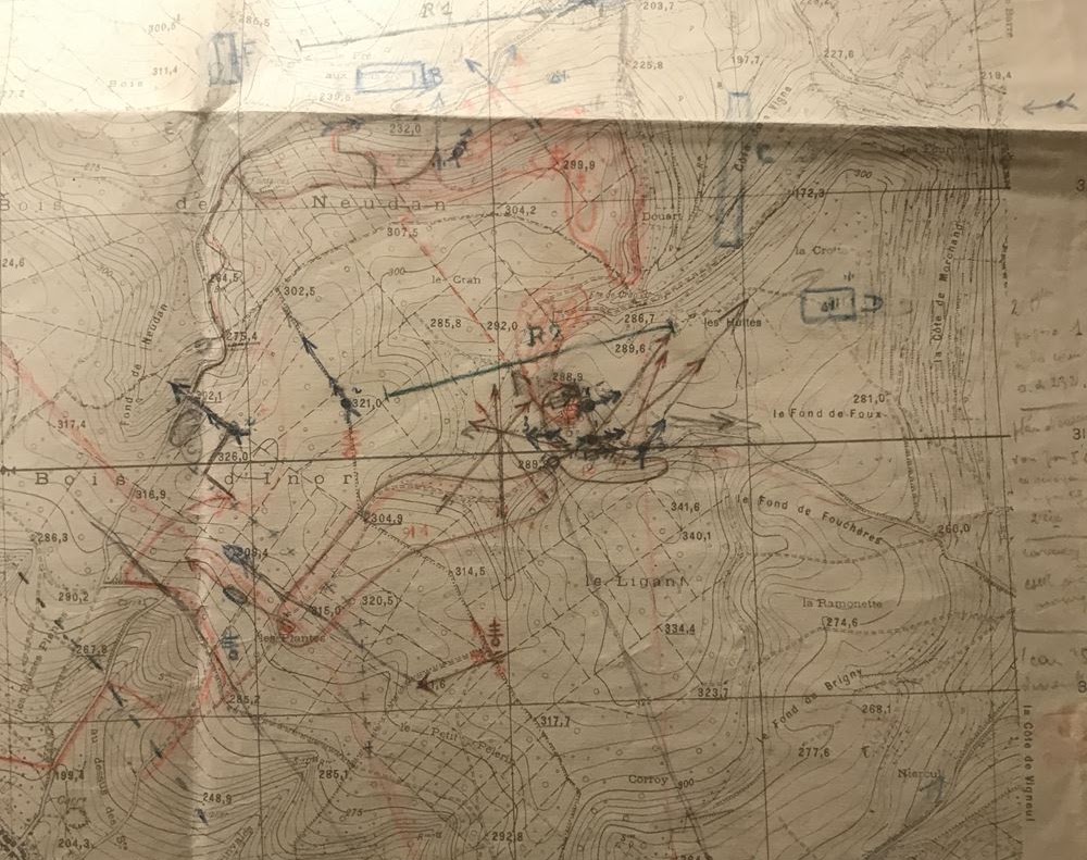 cartographie: INOR positions du 11è REI