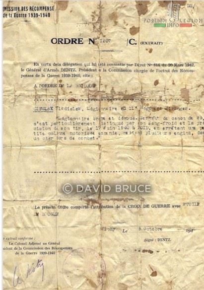 Certificat de 1942