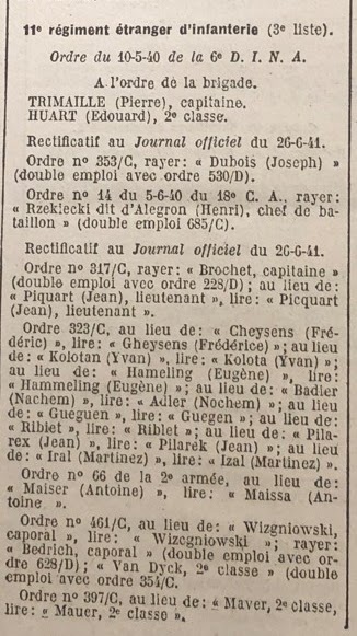 Extrait du Journal Officiel